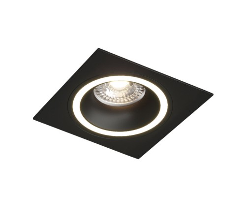 DK2061-BK Встраиваемый светильник IP 20, до 15 Вт, GU10, LED, черный, алюминий