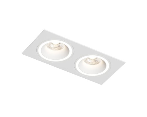 DK2062-WH Встраиваемый светильник, IP 20, до 15 Вт, GU10, LED, белый, алюминий