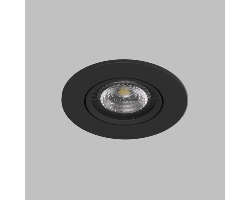 DK3020-BK Встраиваемый светильник, IP 20, 10 Вт, GU5.3, LED, черный, пластик