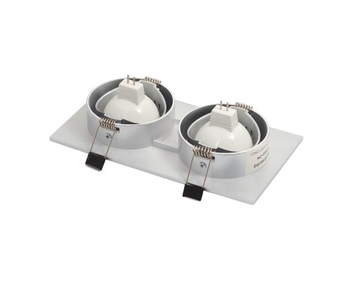 DK3022-CM Встраиваемый светильник, IP 20, 10 Вт, GU5.3, LED, серый, пластик