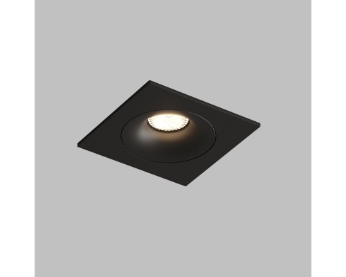 DK2121-BK Встраиваемый светильник, IP 20, 50 Вт, GU10, черный, алюминий