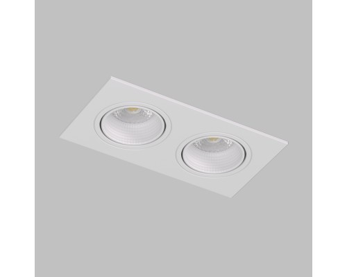 DK3072-WH Встраиваемый светильник, IP 20, 10 Вт, GU5.3, LED, белый/белый, пластик