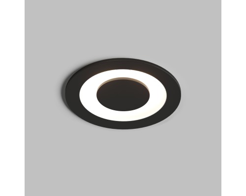 DK2500-BK Встраиваемый светильник, IP 20, 5 Вт, LED 3000, черный, алюминий
