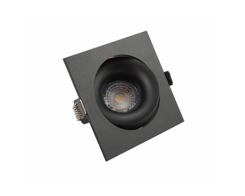 DK2121-BK Встраиваемый светильник, IP 20, 50 Вт, GU10, черный, алюминий