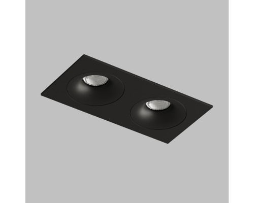 DK2122-BK Встраиваемый светильник, IP 20, 50 Вт, GU10, черный, алюминий