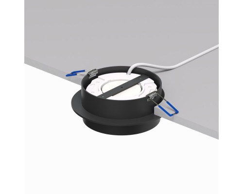 DK2090-BK Встраиваемый светильник FLAT, IP 20, до 15 Вт, GX53, LED, черный, алюминий