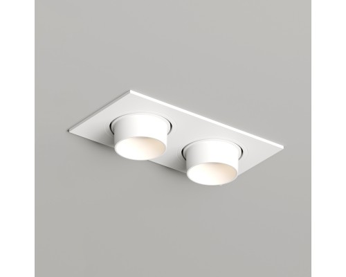 DK3122-WH Встраиваемый светильник, IP20, до 15 Вт, LED, GU5,3, белый, пластик