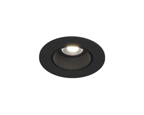 DK3061-BK Встраиваемый светильник, IP 20, 10 Вт, GU5.3, LED, черный/черный, пластик