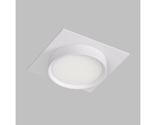 DK2091-WH Встраиваемый светильник FLAT, IP 20, до 15 Вт, GX53, LED, белый, алюминий