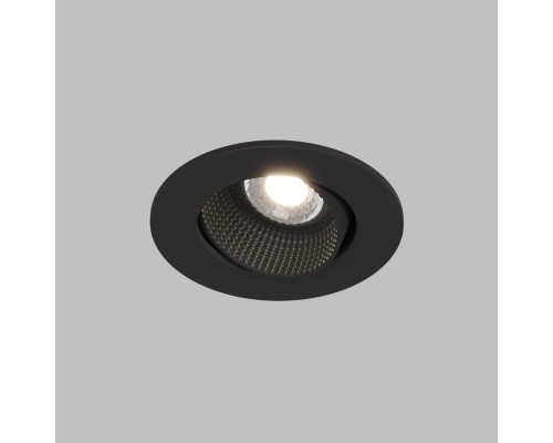 DK3061-BK Встраиваемый светильник, IP 20, 10 Вт, GU5.3, LED, черный/черный, пластик