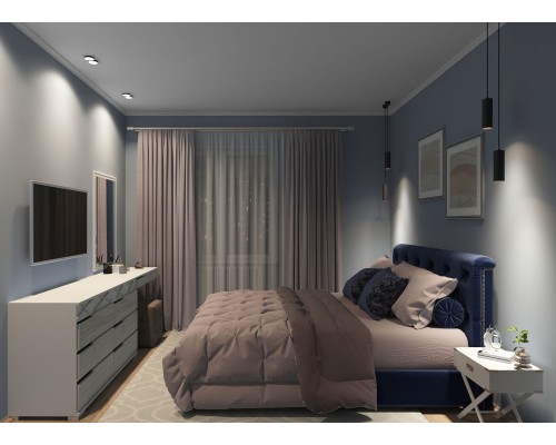 DK2422-BK Встраиваемый светильник, IP 20, 50 Вт, GU10, черный, алюминий