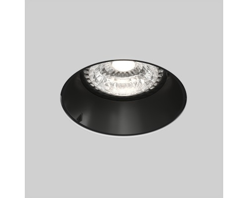 DK3055-BK Встраиваемый светильник, IP 20, 10 Вт, GU5.3, LED, черный, пластик