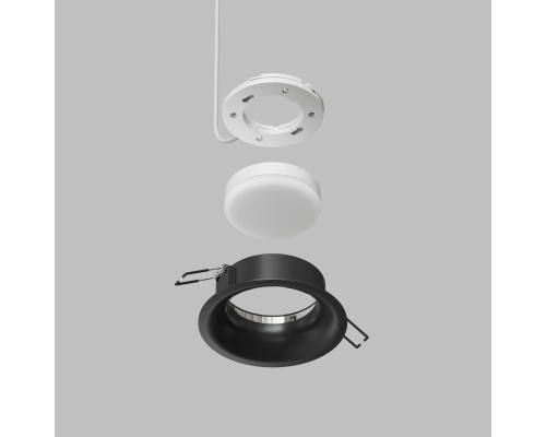 Встраиваемый светильник INER, до 15 Вт LED, GX53, IP20, алюминий, чёрный