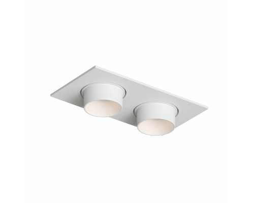 DK3122-WH Встраиваемый светильник, IP20, до 15 Вт, LED, GU5,3, белый, пластик