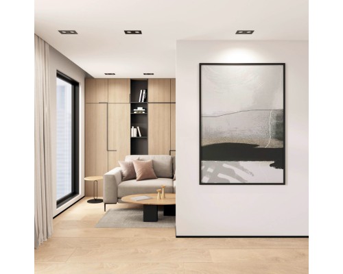 DK2122-BK Встраиваемый светильник, IP 20, 50 Вт, GU10, черный, алюминий