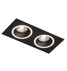 DK2062-BK Встраиваемый светильник, IP 20, до 15 Вт, GU10, LED, черный, алюминий