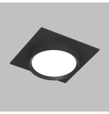 DK2091-BK Встраиваемый светильник FLAT, IP 20, до 15 Вт, GX53, LED, черный, алюминий