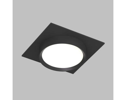 DK2091-BK Встраиваемый светильник FLAT, IP 20, до 15 Вт, GX53, LED, черный, алюминий