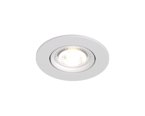 DK3020-WH Встраиваемый светильник, IP 20, 10 Вт, GU5.3, LED, белый, пластик