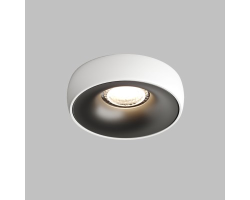 DK2045-WB Встраиваемый светильник , IP 20, 50 Вт, GU10, белый/черный, алюминий