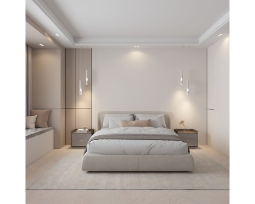 DK3022-WH Встраиваемый светильник, IP 20, 10 Вт, GU5.3, LED, белый, пластик