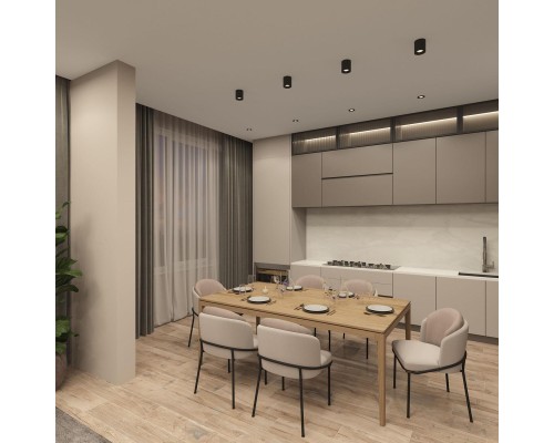 DK3061-BK Встраиваемый светильник, IP 20, 10 Вт, GU5.3, LED, черный/черный, пластик