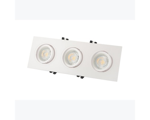 DK3023-WH Встраиваемый светильник, IP 20, 10 Вт, GU5.3, LED, белый, пластик