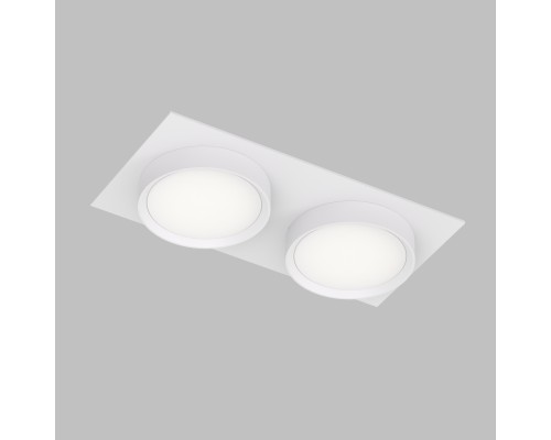 DK2092-WH Встраиваемый светильник FLAT, IP 20, до 15 Вт, GX53, LED, белый, алюминий