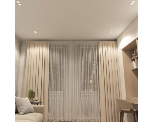 DK2062-WH Встраиваемый светильник, IP 20, до 15 Вт, GU10, LED, белый, алюминий