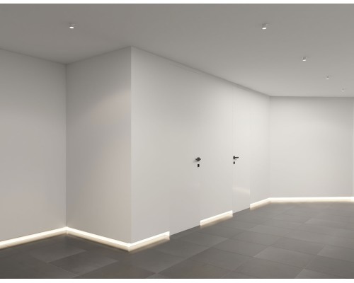 DK3057-WH Встраиваемый светильник под шпатлевку, IP20, до 15 Вт, LED, GU5,3, белый, пластик