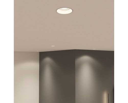 DK3055-WH Встраиваемый светильник, IP 20, 10 Вт, GU5.3, LED, белый, пластик