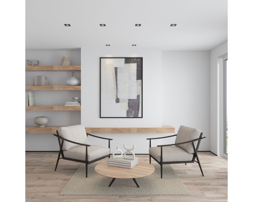 DK3071-BK Встраиваемый светильник, IP 20, 10 Вт, GU5.3, LED, черный/черный, пластик