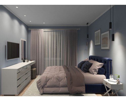 DK3024-WH Встраиваемый светильник, IP 20, 10 Вт, GU5.3, LED, белый, пластик