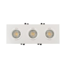DK3023-WH Встраиваемый светильник, IP 20, 10 Вт, GU5.3, LED, белый, пластик