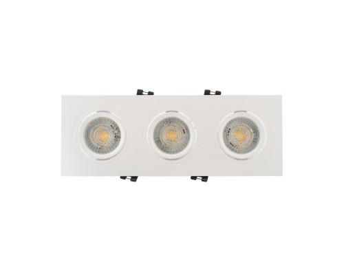 DK3023-WH Встраиваемый светильник, IP 20, 10 Вт, GU5.3, LED, белый, пластик