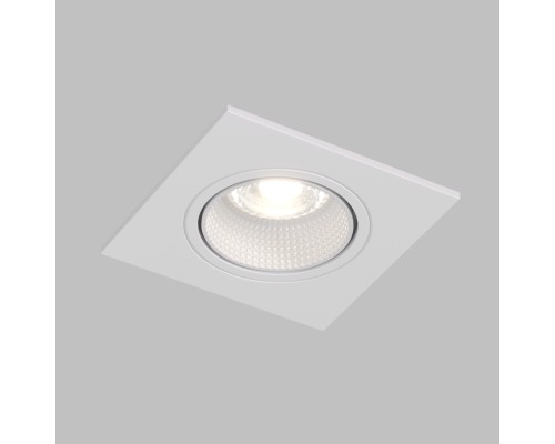 DK3071-WH Встраиваемый светильник, IP 20, 10 Вт, GU5.3, LED, белый/белый, пластик