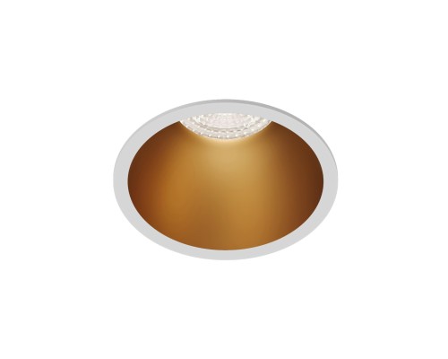 DK3026-WG Встраиваемый светильник, IP 20, 10 Вт, GU5.3, LED, белый/золотой, пластик