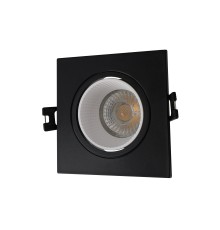 DK3071-BK+WH Встраиваемый светильник, IP 20, 10 Вт, GU5.3, LED, черный/белый, пластик