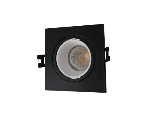DK3071-BK+WH Встраиваемый светильник, IP 20, 10 Вт, GU5.3, LED, черный/белый, пластик
