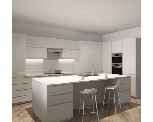 DK3121-WH Встраиваемый светильник, IP20, до 15 Вт, LED, GU5,3, белый, пластик