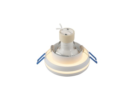 DK4031-WH Встраиваемый светильник, IP 20, 10 Вт, GU10, белый, алюминий/пластик