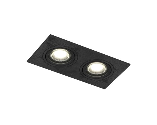 DK3022-BK Встраиваемый светильник, IP 20, 10 Вт, GU5.3, LED, черный, пластик