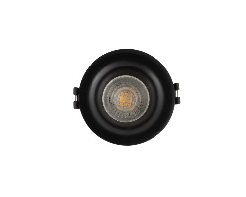 DK3024-BK Встраиваемый светильник, IP 20, 10 Вт, GU5.3, LED, черный, пластик