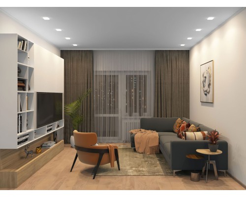 DK4602-WW Встраиваемый светильник, IP 20, 9 Вт, LED 3000, белый, пластик