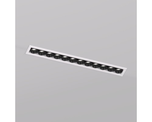 DK2515-WB Встраиваемый светильник SPACE со светодиодом L240mm 220V 20W 38° 4000К IP20 белый/черный алюминий