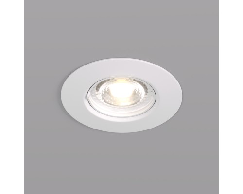 DK3028-WH Встраиваемый светильник, IP 20, 10 Вт, GU5.3, LED, белый, пластик