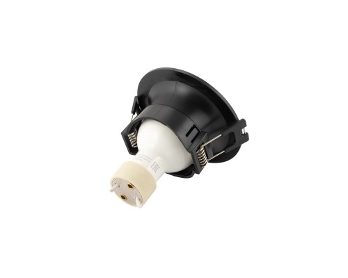 DK3024-BK Встраиваемый светильник, IP 20, 10 Вт, GU5.3, LED, черный, пластик