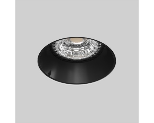 DK3055-BK Встраиваемый светильник, IP 20, 10 Вт, GU5.3, LED, черный, пластик