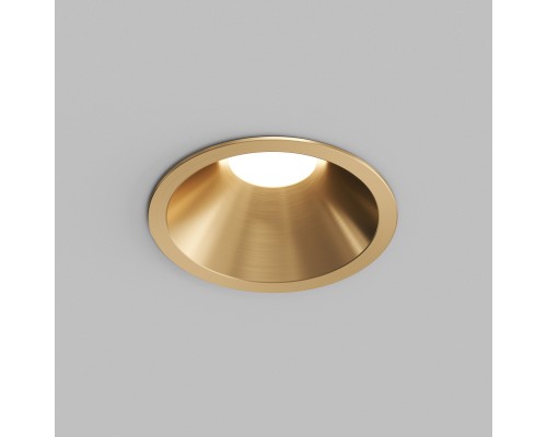 DK2431-SB Встраиваемый светильник SHINE GLOW 15Вт, 3000-4000К, IP20, сатин. латунь, алюминий