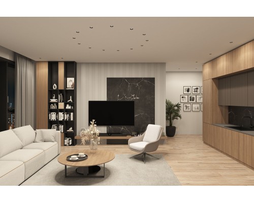 DK3055-BK Встраиваемый светильник, IP 20, 10 Вт, GU5.3, LED, черный, пластик